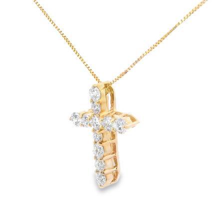 .83Ct Diamond Cross Pendant