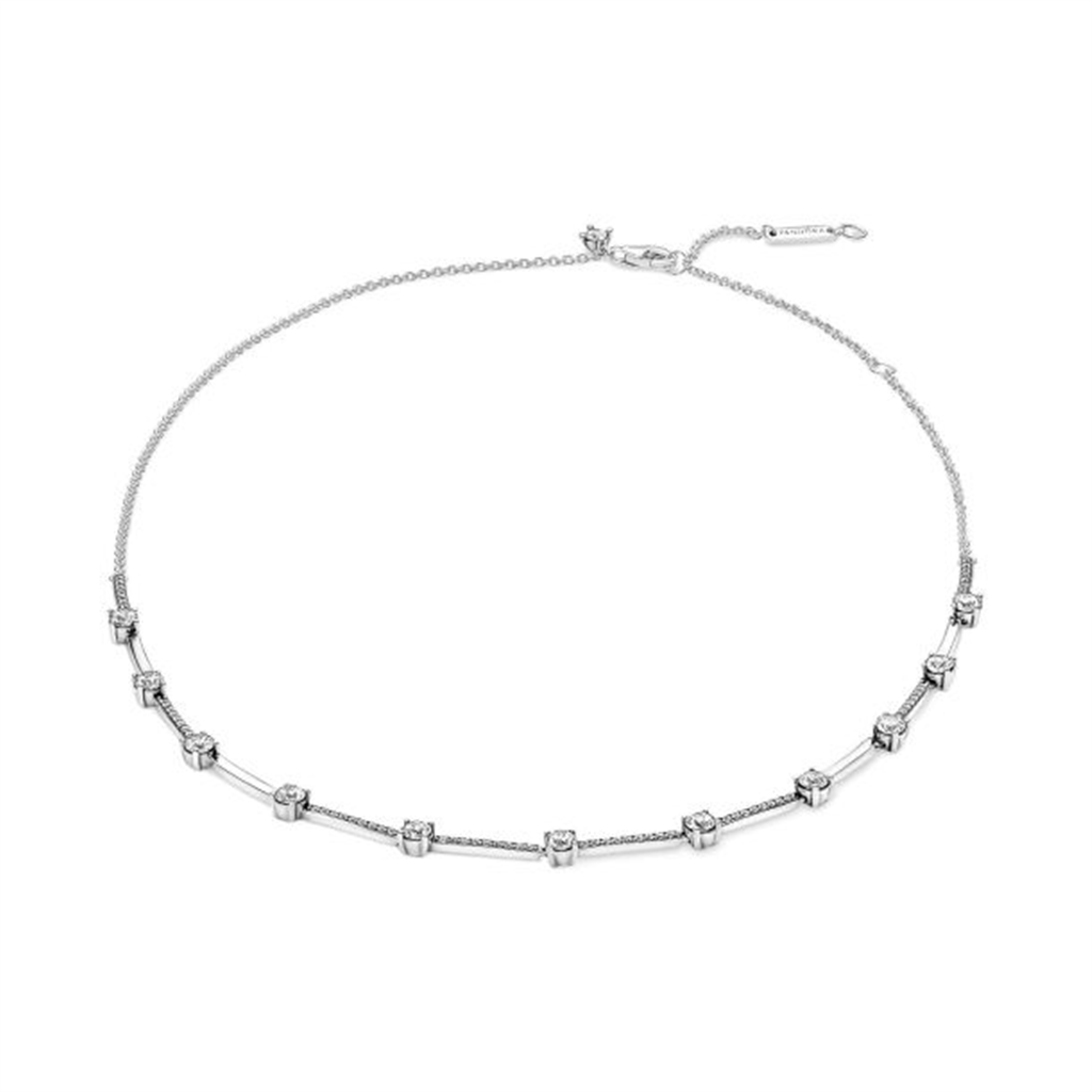 Pandora Timeless Sparkling Pavé Collier Bars Necklace 45 cm
