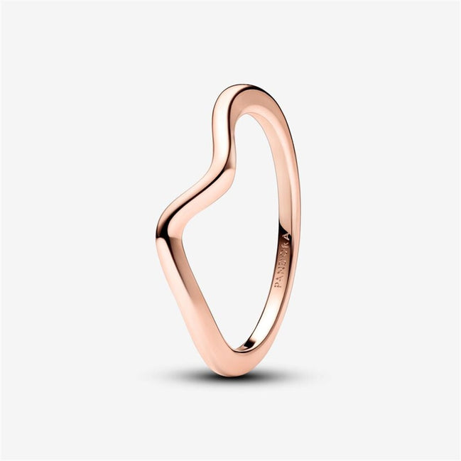 Pandora Timeless Polished Wave Ring Size 7