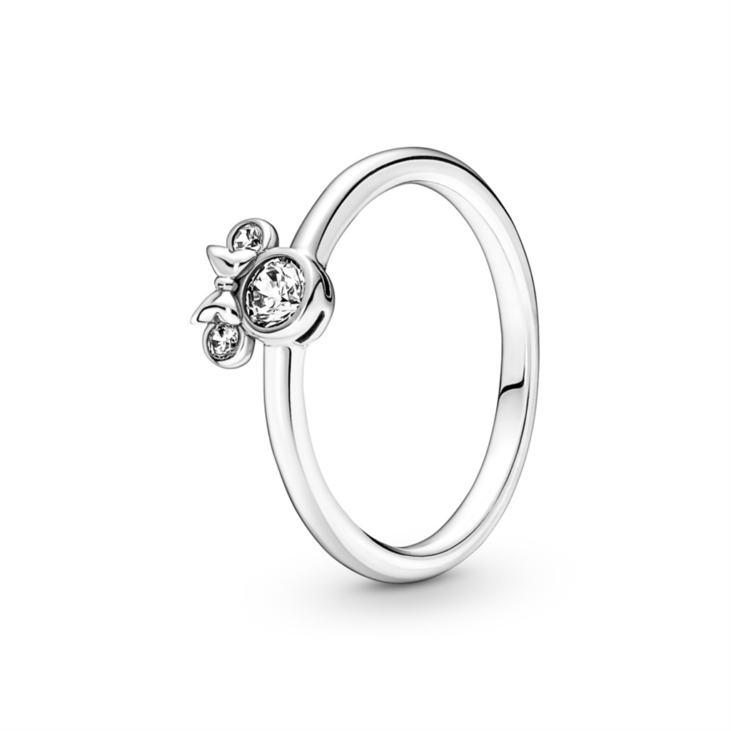 Pandora Disney Minnie Mouse Sparkling Head Ring Size 7
