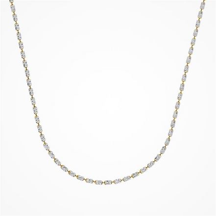 Desmos Two Tone Design Typhoon Necklace 18"