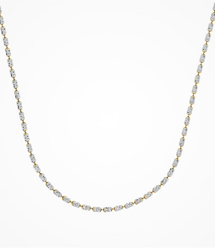Desmos Two Tone Design Typhoon Necklace 18"