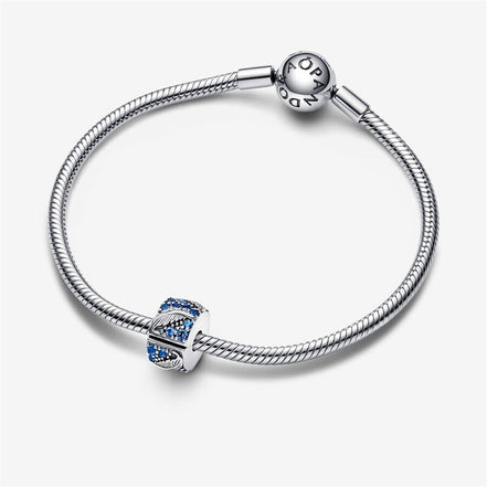 Pandora Moments Curved Feather And Pavé Clip Charm