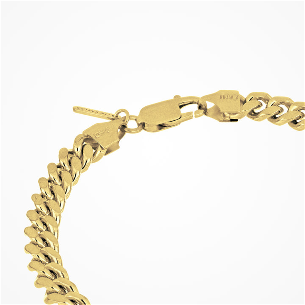 Desmos Men's 18K Gold Plated Bombe Bracelet 8