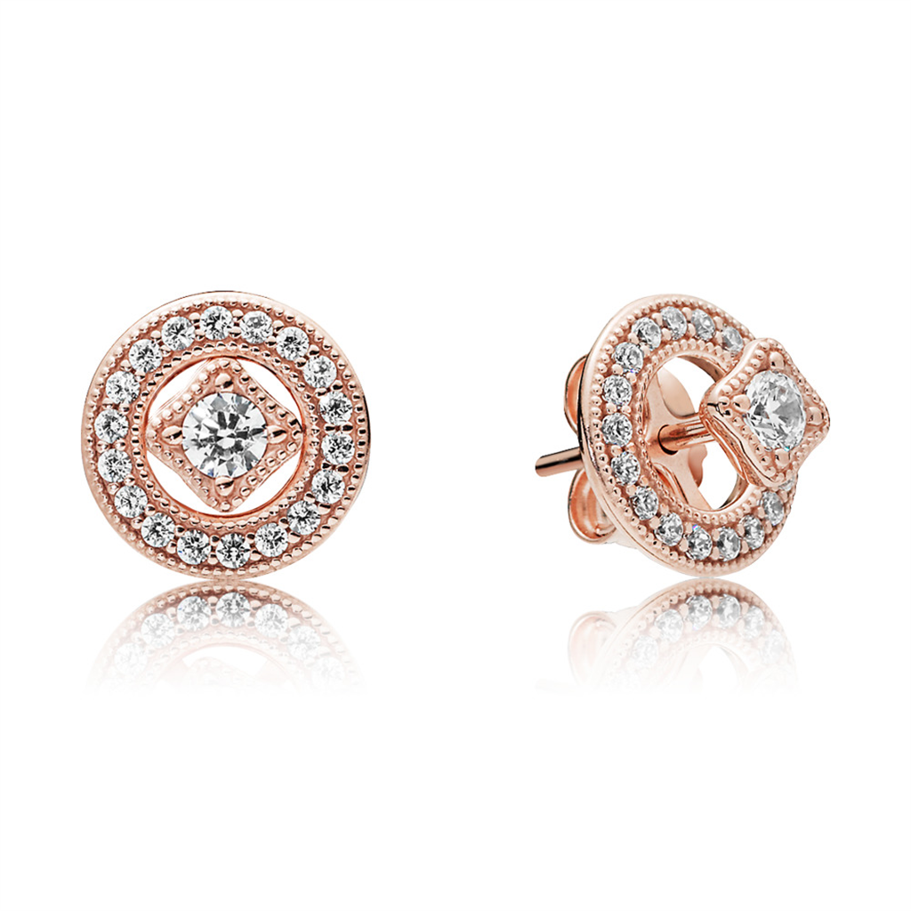 Pandora Timeless Vintage Circle Stud Earrings