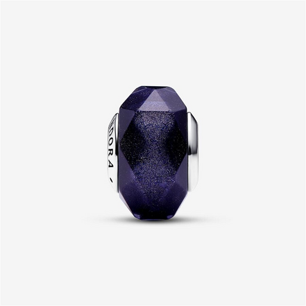 Pandora Moments Faceted Purple Murano Glass Charm
