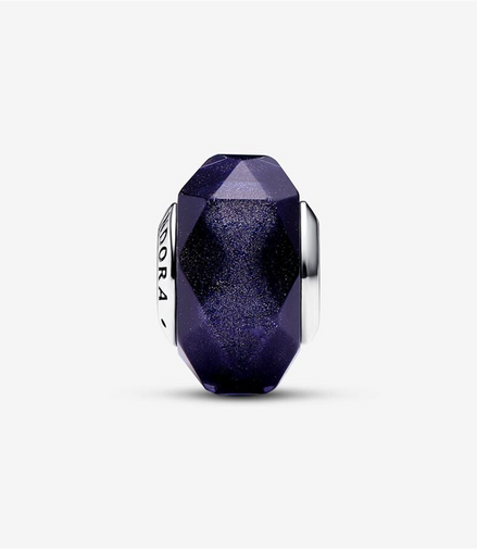 Pandora Moments Faceted Purple Murano Glass Charm