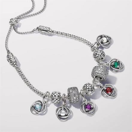 Pandora Moments July True Red Eternity Circle Dangle Charm