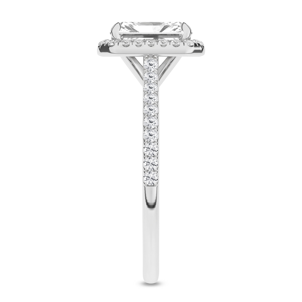 14K Gold 2.25 CTW Radiant-Cut Lab Grown Diamond Halo Engagement Ring