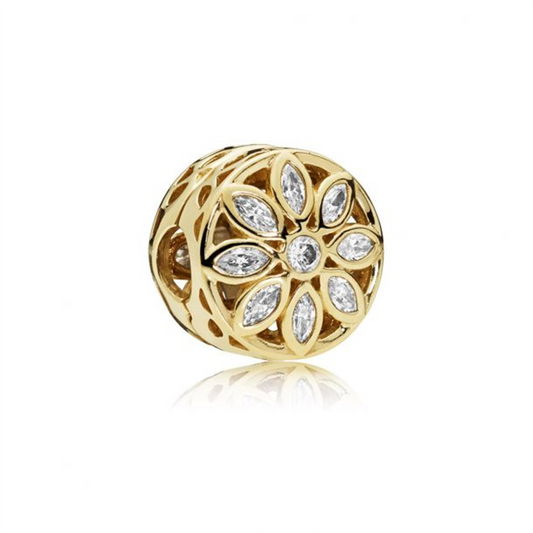 Pandora TImeless 14K Gold Opulent Flower Clip