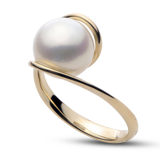 Imperial Deltah 14KT Yellow Gold Freshwater Pearl Ring