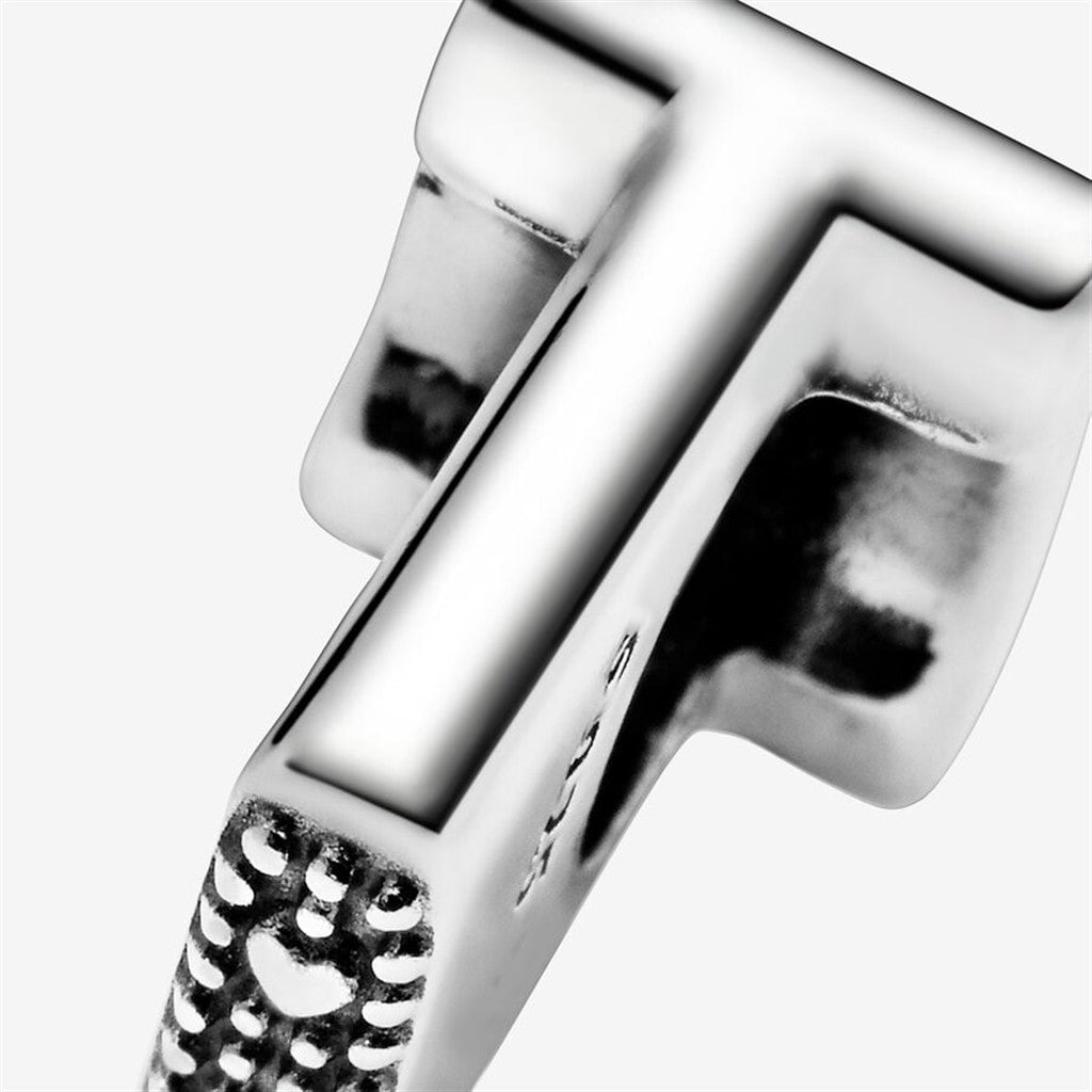 Pandora Moments Letter T Alphabet Charm