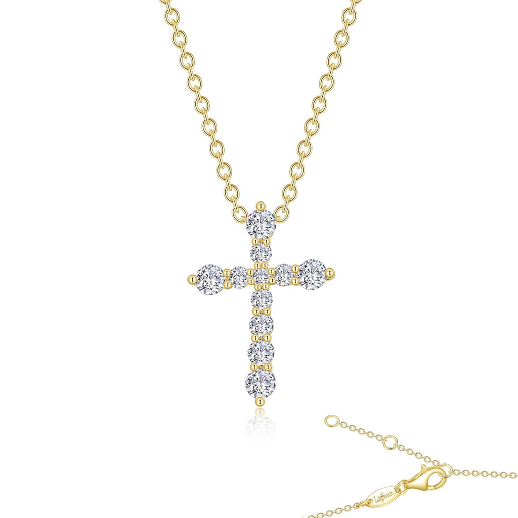 Lafonn 0.67 CTW Simulated Diamond Cross Pendant Necklace