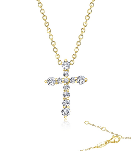 Lafonn 0.67 CTW Simulated Diamond Cross Pendant Necklace