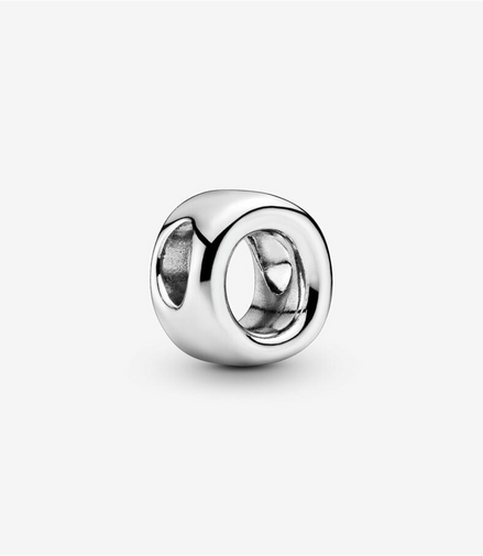 Pandora Moments Letter O Silver Charm