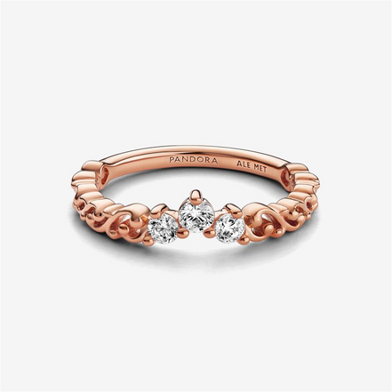 Pandora Timeless Regal Swirl Tiara Ring Size 6