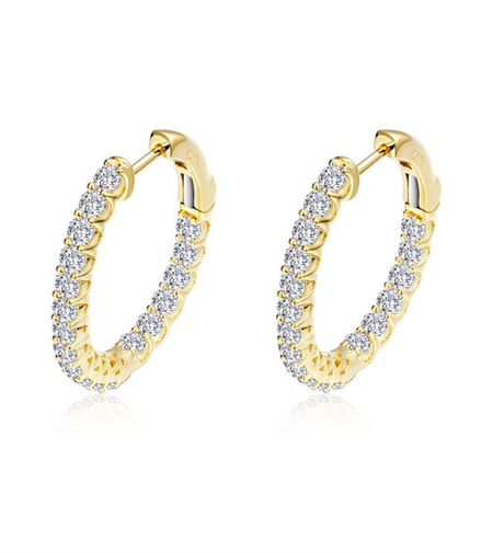 Lafonn 16MM x 20MM Oval Hoop Earrings