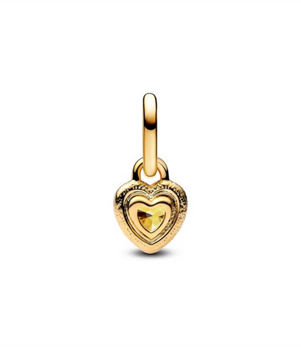 Pandora Heart Mini Dangle Charm 14K Gold Plating