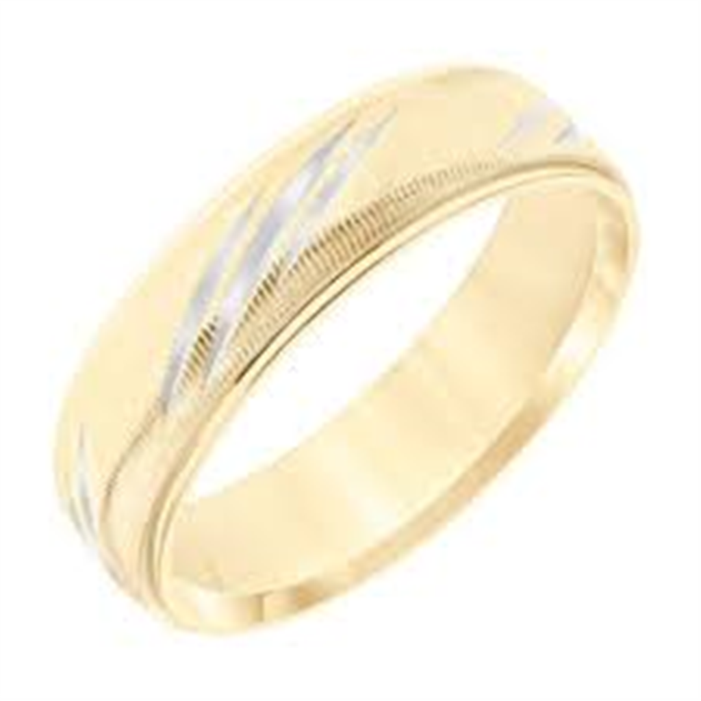 Men's 14k Yellow Gold Wedding Band Size 10