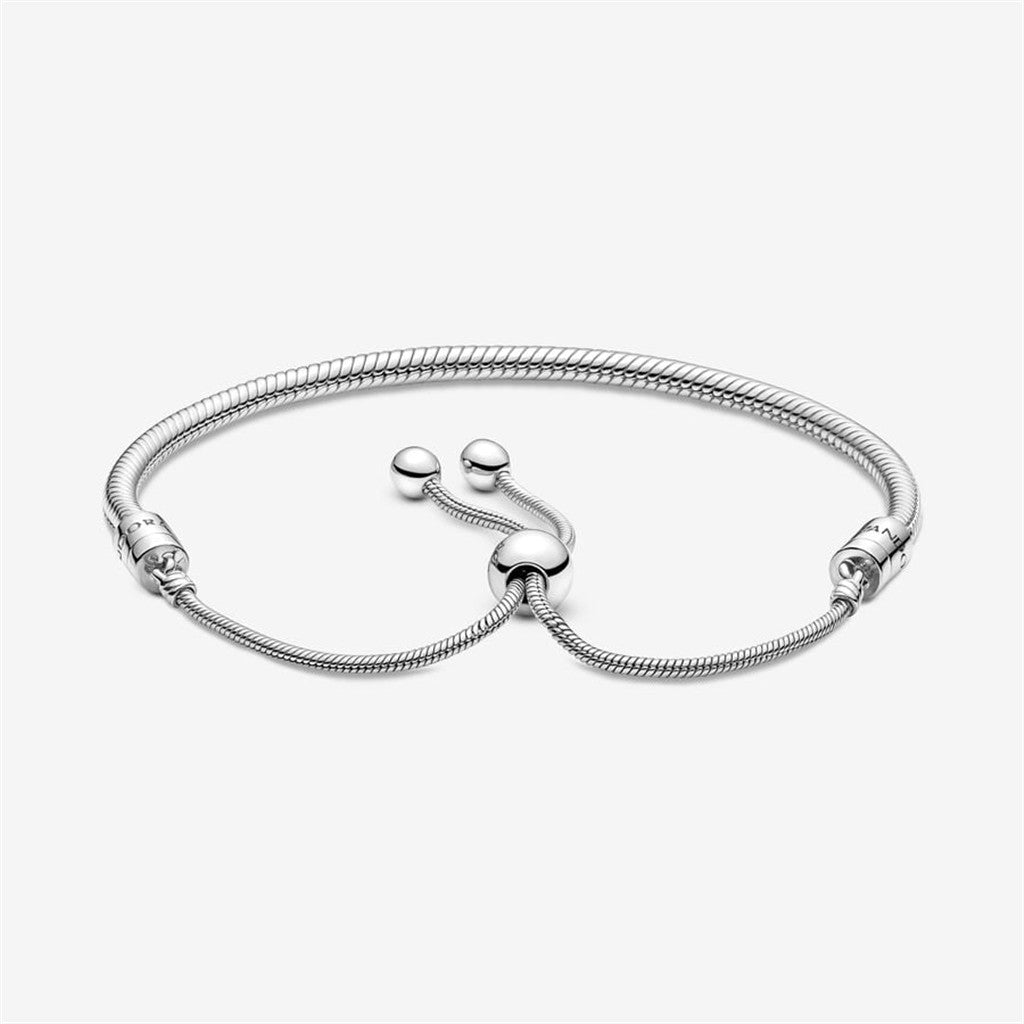 Pandora Moments Snake Chain Slider Bracelet Size 2