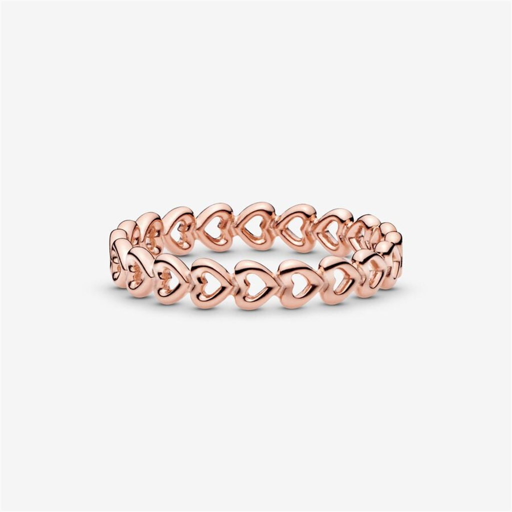 Pandora Moments Linked Love Ring Size 7.5
