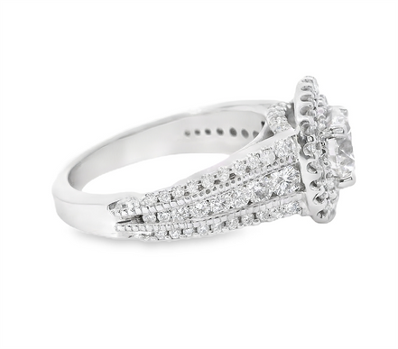 14Kw .85Ct Diamond Remount Double Halo
