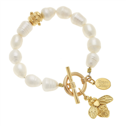 Susan Shaw Honey Bee Pearl Bracelet