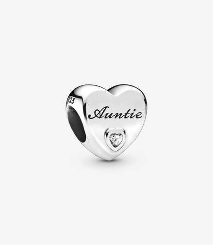 Pandora Moments Auntie Love Heart Charm
