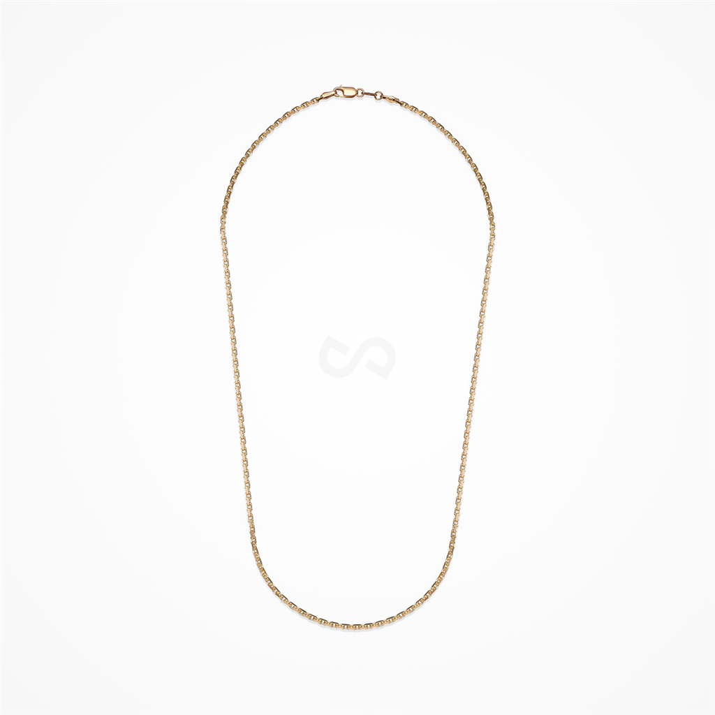 Desmos Italian Made 18K Yellow Gold Forza 20" Chain