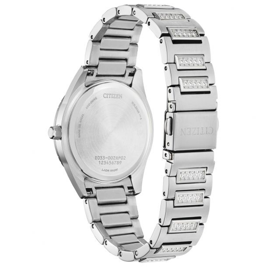 Citizen Ladies' Eco-Drive Silhouette Crystal Stainless Steel Bracelet Watch