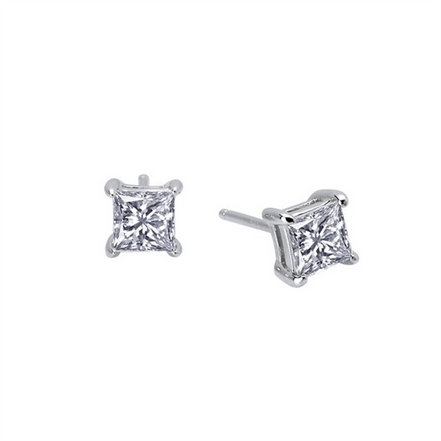 1 CTW Solitaire Stud Earrings