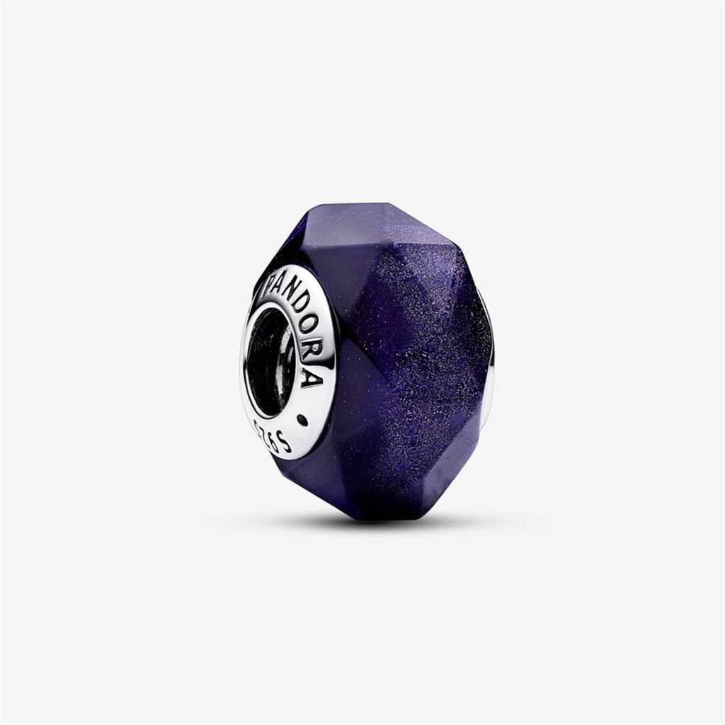 Pandora Moments Faceted Purple Murano Glass Charm