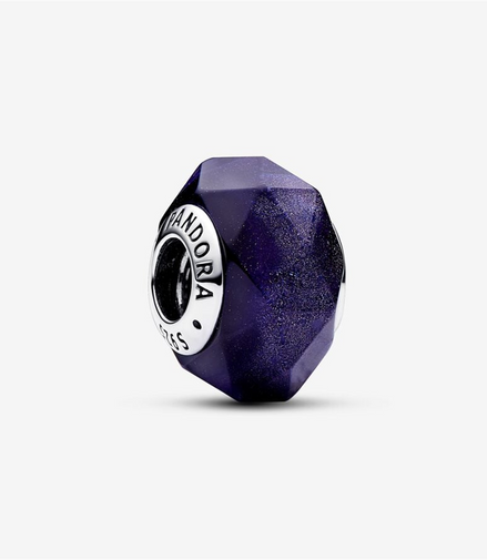 Pandora Moments Faceted Purple Murano Glass Charm