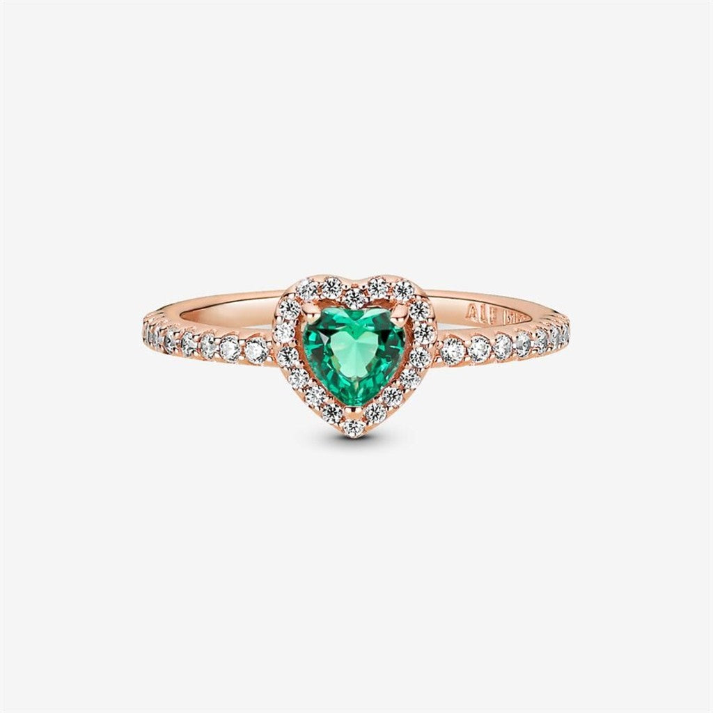 Pandora Timeless Sparkling Elevated Heart Ring Size 7