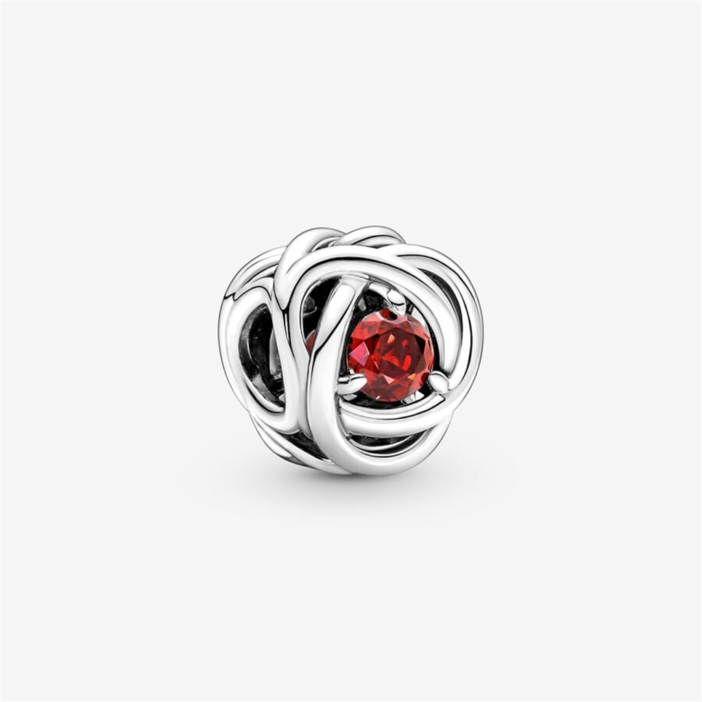 Pandora Moments July True Red Eternity Circle Charm