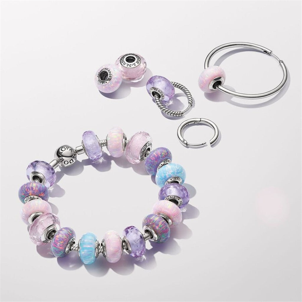 Pandora Moments Opalescent Purple Murano Charm