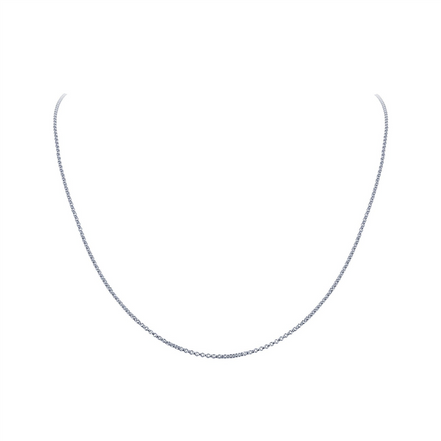 16" Sterling Silver Venus 1.2Mm Chain Bonded With Platinum