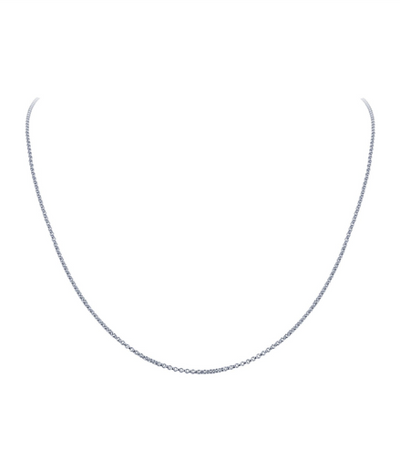 16" Sterling Silver Venus 1.2Mm Chain Bonded With Platinum
