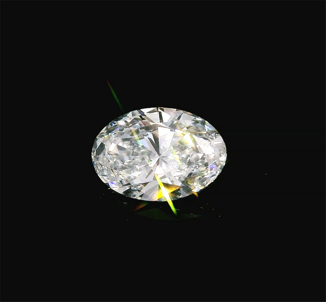 1.0 Ctw Lab Grown Oval Cut Diamond E Vs2