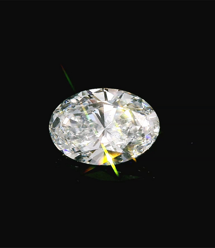 1.0 Ctw Lab Grown Oval Cut Diamond E Vs2