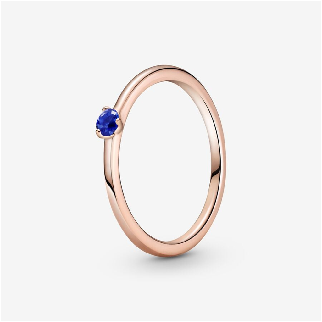 Pandora Timelesss Stellar Blue Solitaire Ring Size 6