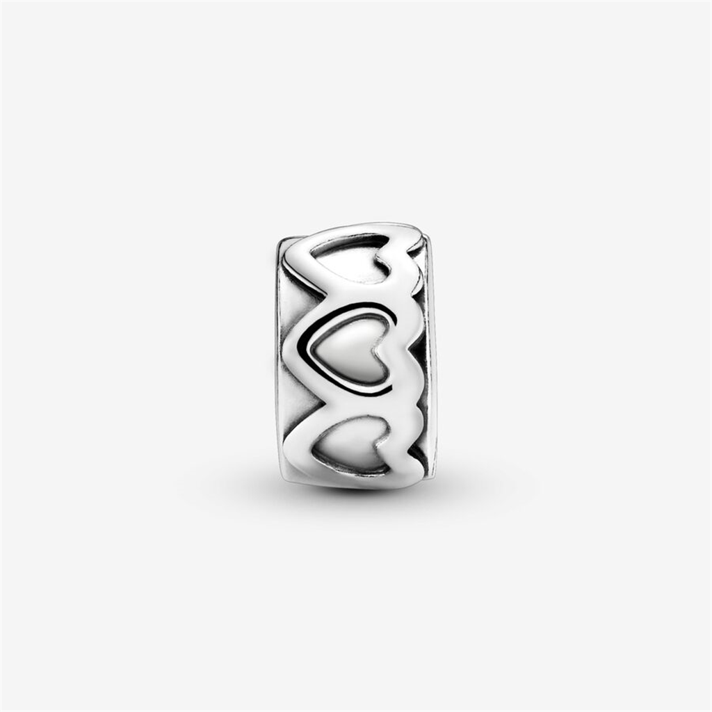 Pandora Moments Band of Hearts Clip Charm