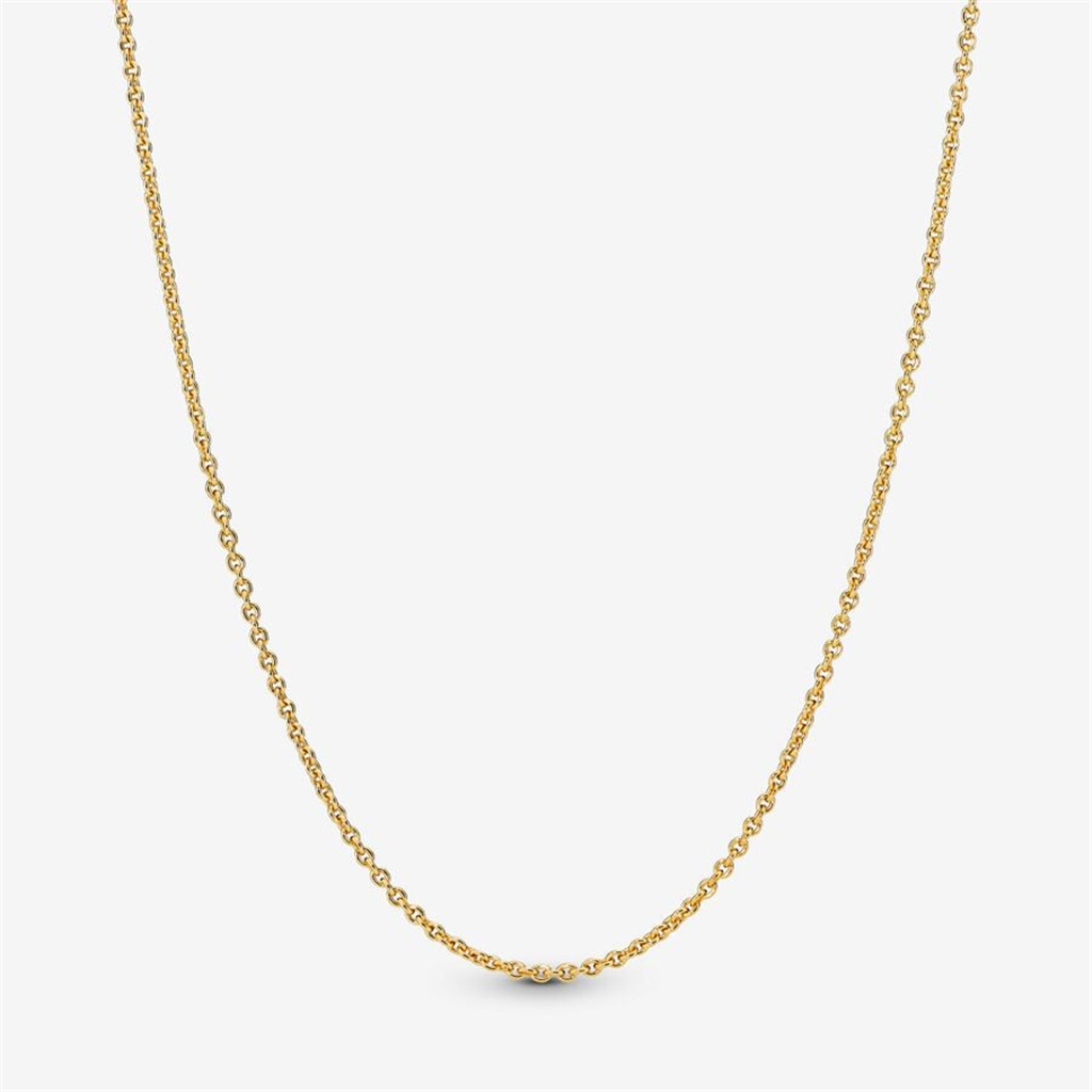 Pandora Moments Gold Plated Classic Cable Chain Necklace 45 CM
