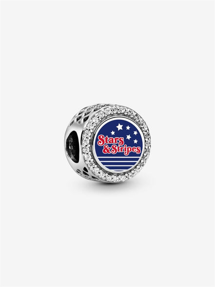 Stars & Stripes Button Charm