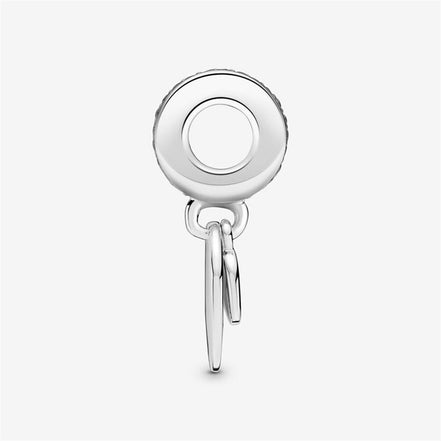 Pandora Moments Engravable Disk and Heart Dangle Charm