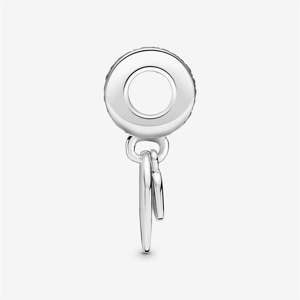 Pandora Moments Engravable Disk and Heart Dangle Charm