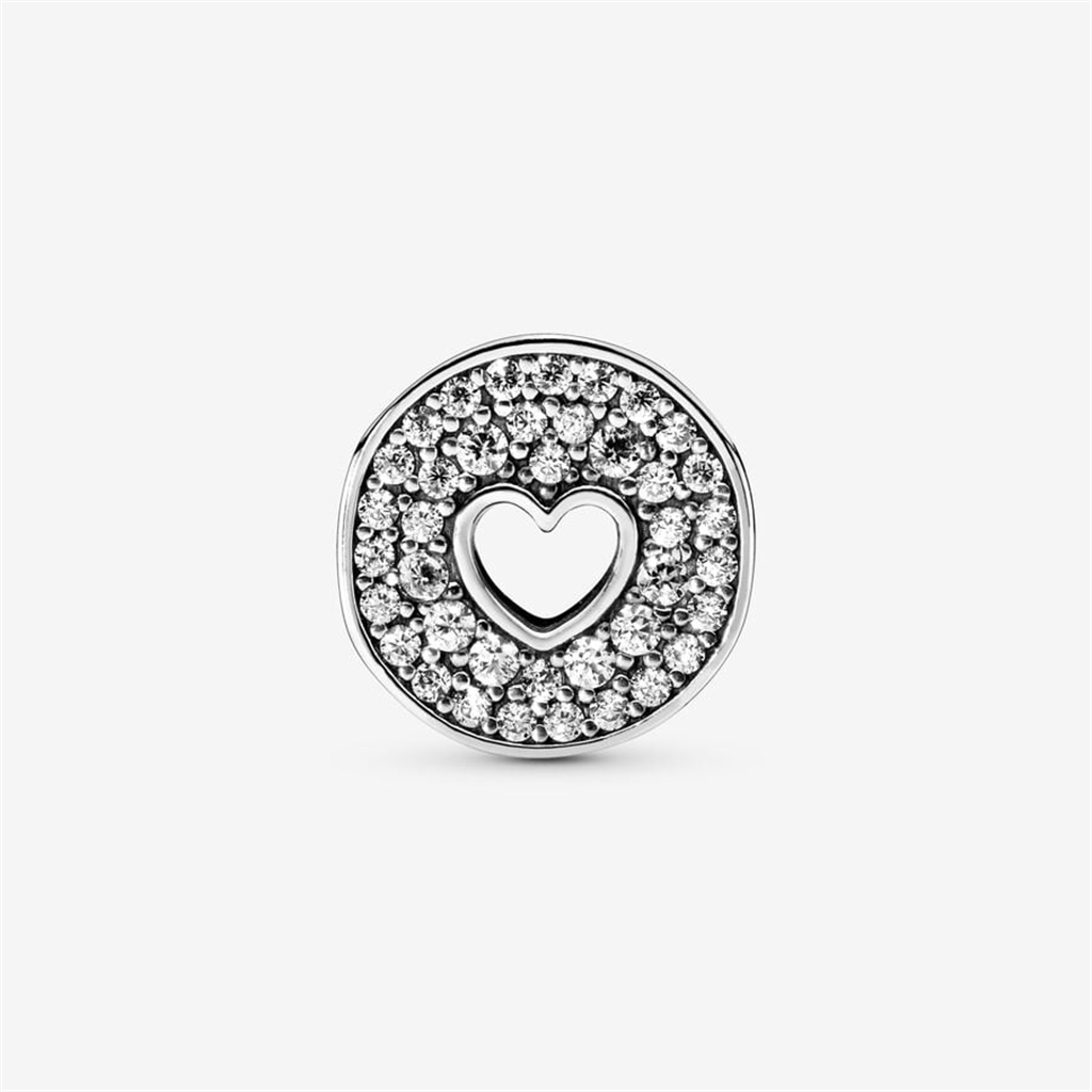 Pandora Moments Pavé And Heart Anniversary Charm
