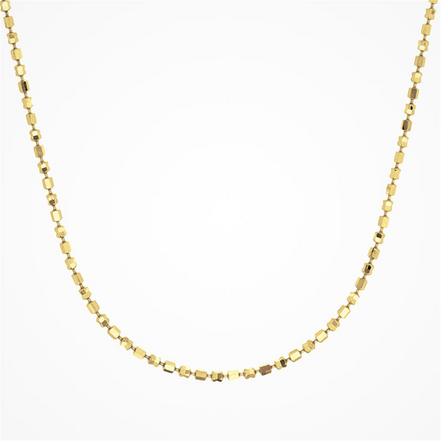 Desmos 18K Yellow Gold Design Mirror Necklace 18"