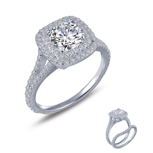 Lafonn Double-Halo Engagement Ring