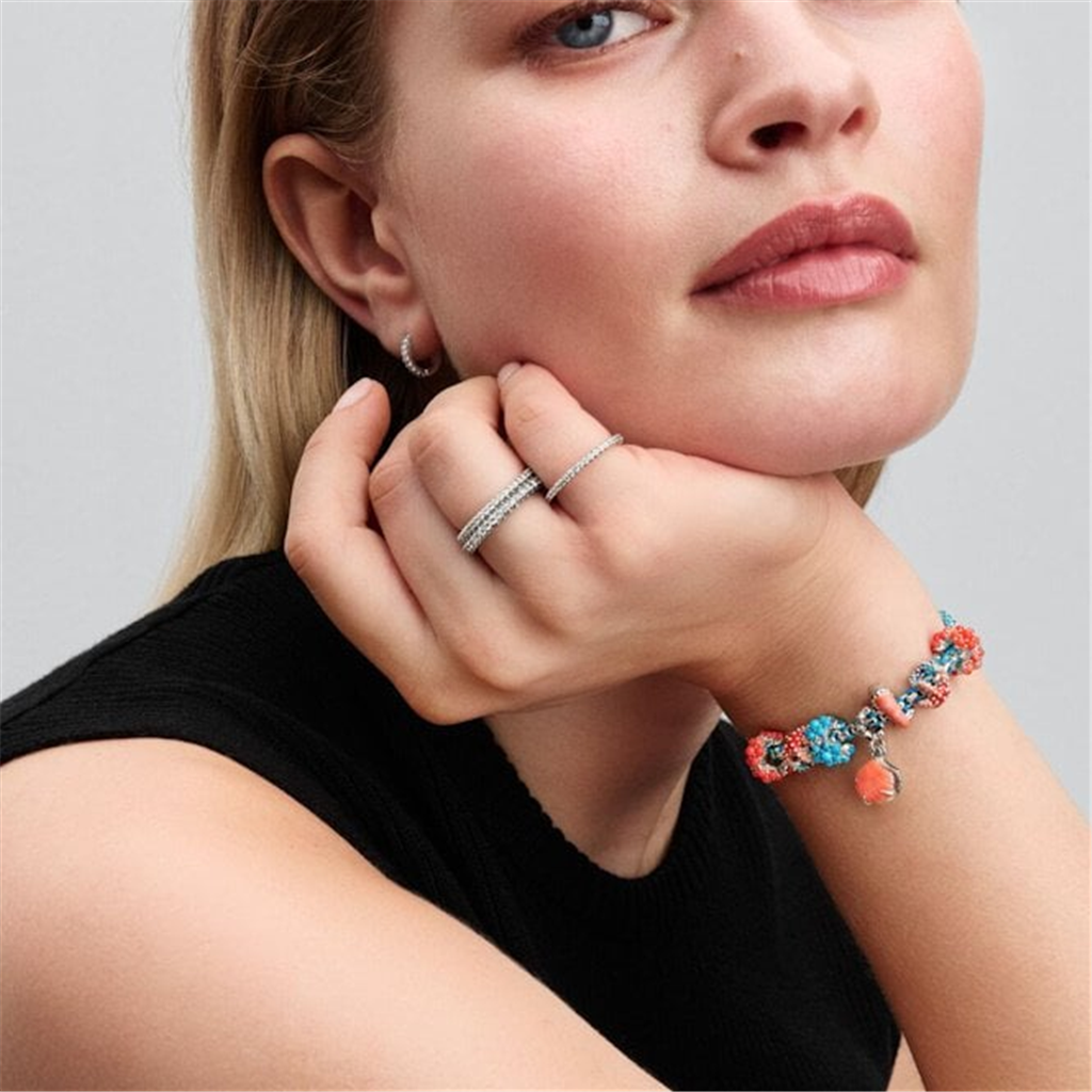 Pandora Moments  Colorful Starfish Mini Charm